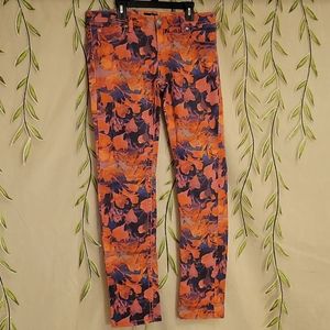 Ana Bright Floral Jeans Size 6